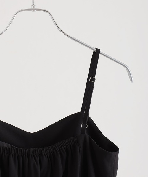 atlo(アトロ)の「オールインワンパーティードレス結婚式二次会&ワイドパンツボレロスリットシアートップス大きいサイズフォーマルロング丈オケージョンドレス同窓会成人式(パンツドレス・レディース・ブラック/ピンクベージュ・M/L/XL/XXL/4L/SS/5L)」の18枚目の写真