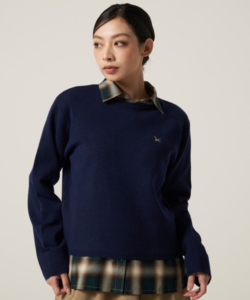 Eddie Bauer(エディーバウアー)の「フェイバリット セーター(ニット/セーター・レディース・グレー/オレンジ/ネイビー・XL/L/M/S)」の9枚目の写真