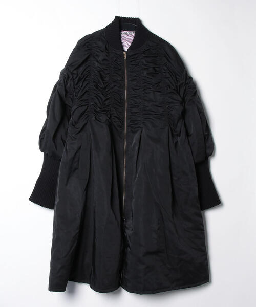 ANNA SUI NYC（アナ スイ エヌ ワイ シー）の「ANNA SUI NYC/アナ スイ エヌワイシー/ロングMA-1コート（MA-1・レディース・ブラック/カーキ・F）」の19枚目の写真