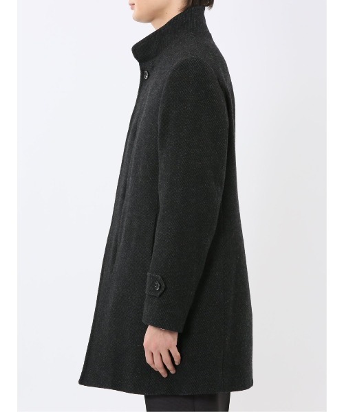 セール】【尾州 ウール混】m.f.エディトリアルメンズ スタンドカラー