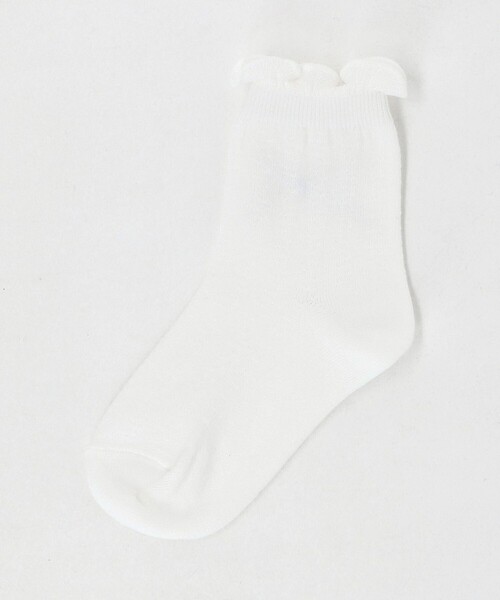 green label relaxing（グリーンレーベルリラクシング）の「リボン クルー ソックス  / 靴下 / キッズ  17cm-19cm（ソックス/靴下・キッズ・ホワイト・17-19cm）」の4枚目の写真
