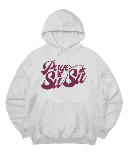 PAGESIISII(ページシシ)の「ページシシスター プリント フードパーカー ホワイトメランジ(パーカー・レディース・その他・MEDIUM/LARGE/X-LARGE)」の1枚目の写真