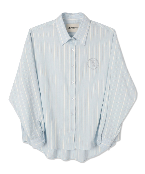 Vivacious(ビバシャス)の「Merry Stripe Shirt YELLOW(シャツ/ブラウス・レディース・イエロー・FREE)」の5枚目の写真