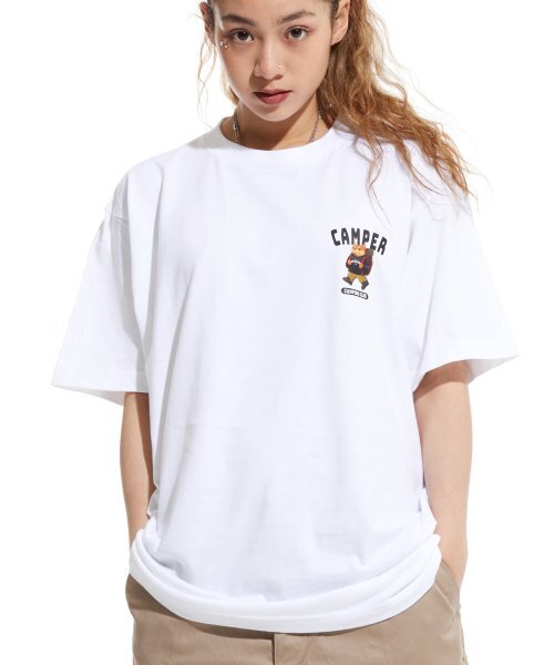 CREAM SODA LAB(クリームソーダラボ)の「LABキャンピングクラブ スモールロゴ 半袖Tシャツ ホワイト(Tシャツ/カットソー・メンズ・その他・LARGE/MEDIUM/X-LARGE/XX-LARGE)」の2枚目の写真