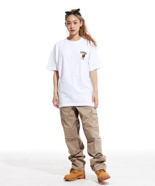 CREAM SODA LAB(クリームソーダラボ)の「LABキャンピングクラブ スモールロゴ 半袖Tシャツ ホワイト(Tシャツ/カットソー・メンズ・その他・LARGE/MEDIUM/X-LARGE/XX-LARGE)」の3枚目の写真