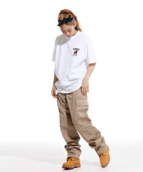 CREAM SODA LAB(クリームソーダラボ)の「LABキャンピングクラブ スモールロゴ 半袖Tシャツ ホワイト(Tシャツ/カットソー・メンズ・その他・LARGE/MEDIUM/X-LARGE/XX-LARGE)」の4枚目の写真