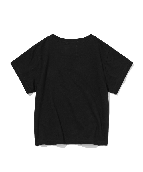 suade（スエード）の「HANDWRITTEN CROP TEE [BLACK]（Tシャツ/カットソー・レディース・その他・FREE）」の2枚目の写真