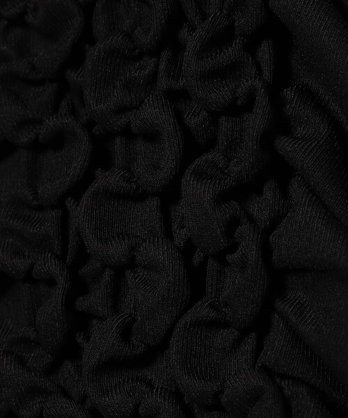 Ray BEAMS(レイビームス)の「シャーリング ギャザー カーディガン(Tシャツ/カットソー・レディース・ブラック/ベージュ・ONE SIZE)」の22枚目の写真