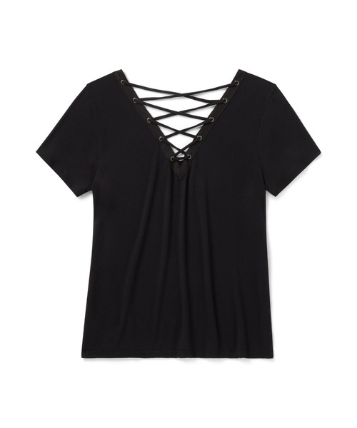 Harley-Davidson(ハーレーダビッドソン)の「ブリング ショートスリーブ レースバック Tシャツ - H-D(R)アフターライフ(Tシャツ/カットソー・レディース・ブラック系その他・X-SMALL/SMALL/MEDIUM/LARGE)」の2枚目の写真