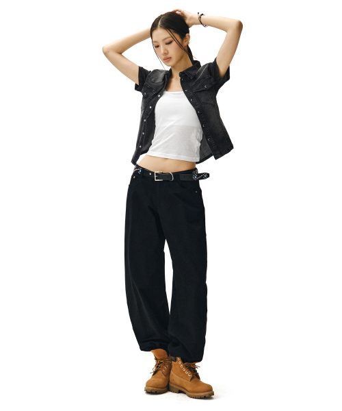 DECET WOMEN(デケット ウーマン)の「ウエスタンスリムデニムショートシャツ DCWSH002BlackA(シャツ/ブラウス・レディース・その他・SMALL/MEDIUM)」の4枚目の写真