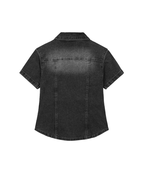 DECET WOMEN(デケット ウーマン)の「ウエスタンスリムデニムショートシャツ DCWSH002BlackA(シャツ/ブラウス・レディース・その他・SMALL/MEDIUM)」の13枚目の写真