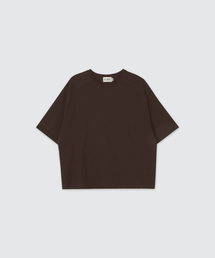 フレームナグランクロップTシャツブラウン