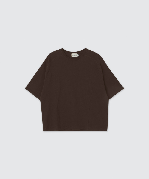 LEARVE(ルアブ)の「フレームナグランクロップTシャツブラウン(Tシャツ/カットソー・メンズ・その他・MEDIUM/X-LARGE/LARGE)」の1枚目の写真