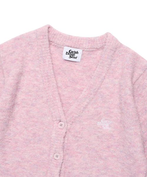 Cavish（カビシ）の「W TWO TONE BOUCLE CARDIGAN PINK(CV2EFFK683A)（カーディガン/ボレロ・レディース・ピンク・FREE）」の3枚目の写真