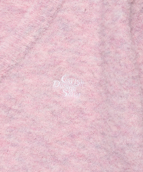 Cavish（カビシ）の「W TWO TONE BOUCLE CARDIGAN PINK(CV2EFFK683A)（カーディガン/ボレロ・レディース・ピンク・FREE）」の4枚目の写真
