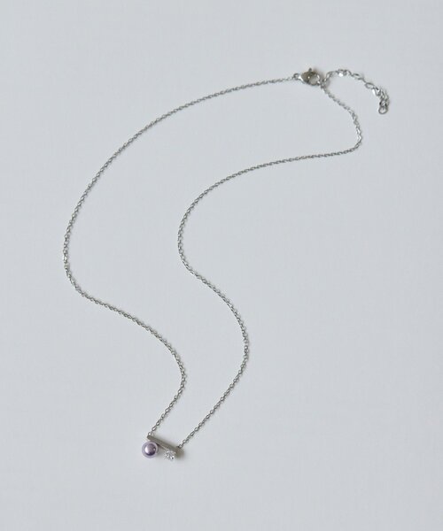 ear PAPILLONNER(イアパピヨネ)の「《金属アレルギー対応/ステンレス》パール×クリスタルネックレス(ネックレス・レディース・ゴールド/シルバー・FREE)」の3枚目の写真