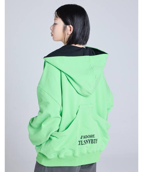 Little sunny bite(リトルサニーバイト)の「【Little Sunny Bite】pockets hoodie(パーカー・レディース・グリーン/ブラック/ピンク・MEDIUM/SMALL)」の17枚目の写真