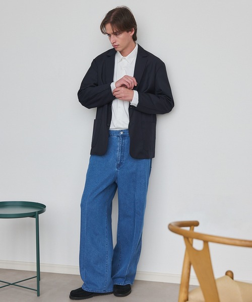 MILITARY（ミリタリー）の「【SETUP7】Pressed Washed Denim Trousers KKP　/　プレスドウォッシュデニムトラウザー（デニムパンツ・メンズ・ブラック系その他2/ネイビー系2/ネイビー系1/ブラック系1・M/L）」の22枚目の写真