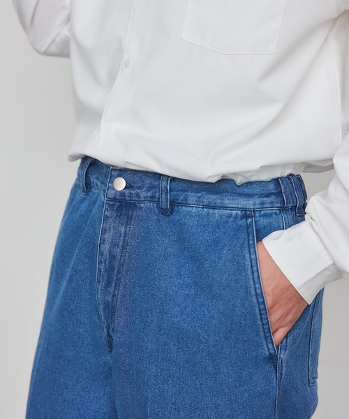 MILITARY（ミリタリー）の「【SETUP7】Pressed Washed Denim Trousers KKP　/　プレスドウォッシュデニムトラウザー（デニムパンツ・メンズ・ブラック系その他2/ネイビー系2/ネイビー系1/ブラック系1・M/L）」の21枚目の写真