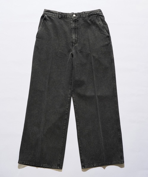MILITARY（ミリタリー）の「【SETUP7】Pressed Washed Denim Trousers KKP　/　プレスドウォッシュデニムトラウザー（デニムパンツ・メンズ・ブラック系その他2/ネイビー系2/ネイビー系1/ブラック系1・M/L）」の8枚目の写真