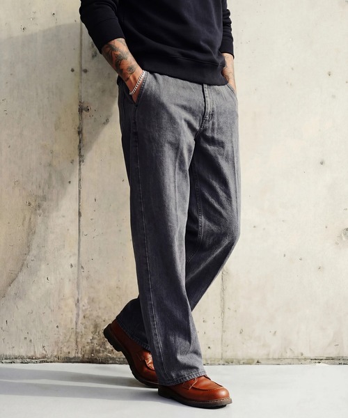 MILITARY（ミリタリー）の「【SETUP7】Pressed Washed Denim Trousers KKP　/　プレスドウォッシュデニムトラウザー（デニムパンツ・メンズ・ブラック系その他2/ネイビー系2/ネイビー系1/ブラック系1・M/L）」の6枚目の写真