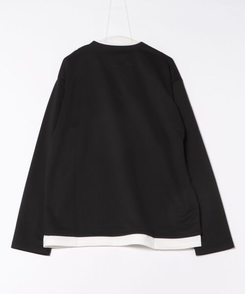 NOWLE(ノウル)の「【NOWLE】フェイクレイヤード キーネック プルオーバー ロンT(Tシャツ/カットソー・メンズ・グレー/ブラック・X-LARGE/LARGE/MEDIUM)」の12枚目の写真
