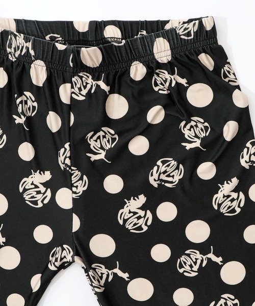 ScoLar（スカラー）の「153724：スカラー3柄展開 裏起毛スムースレギンス（その他パンツ・レディース・ブラック/パープル・M）」の3枚目の写真