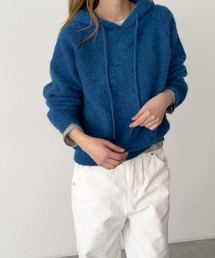 CANAL JEAN | El mar　ヘアリーパーカーニット(ニット/セーター)