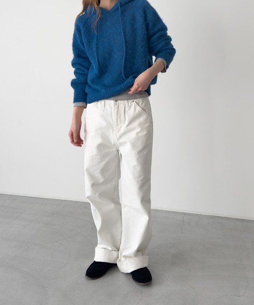 CANAL JEAN（キャナルジーン）の「El mar　ヘアリーパーカーニット（ニット/セーター・レディース・グレー/ブルー・ONE SIZE）」の11枚目の写真