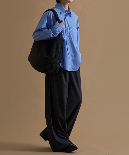 epnok（エプノック）の「ウールライクショルダーバッグ（ショルダーバッグ・メンズ・グレイッシュベージュ/ブラック/テラコッタ・ONE SIZE）」の6枚目の写真