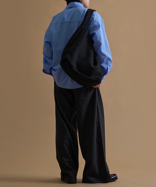 epnok（エプノック）の「ウールライクショルダーバッグ（ショルダーバッグ・メンズ・グレイッシュベージュ/ブラック/テラコッタ・ONE SIZE）」の7枚目の写真