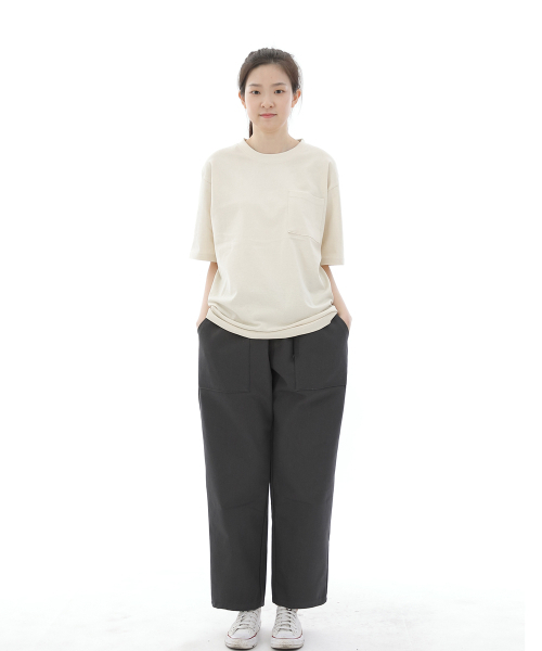 SAINTCREW（セントクルー）の「ワイドアンクルドロップパーティグパンツ WAF-319 ダークグレー（その他パンツ・レディース・その他・MEDIUM/LARGE/X-LARGE）」の2枚目の写真