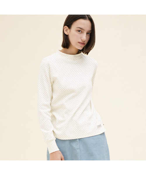 CHIQUITA(チキータ)の「ハーフタートルスウェットシャツ(ドットナッピング)アイ244603OIV(Tシャツ/カットソー・レディース・その他・SMALL/MEDIUM)」の3枚目の写真