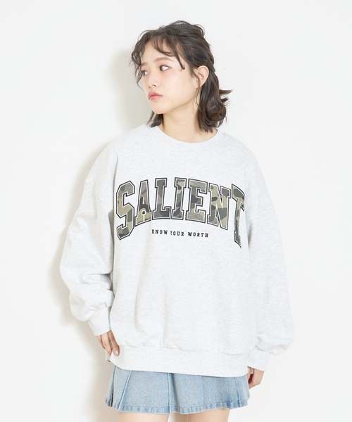 LOVETOXIC（ラブトキシック）の「【LTXC】【裏起毛】柄ロゴアップリケプルオーバー（スウェット・キッズ・ブラック/オフホワイト/ホワイト系その他/ピンク・L:160cm/M:150cm/S:140cm/130cm）」の3枚目の写真