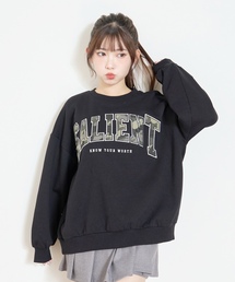 LOVETOXIC | 【LTXC】【裏起毛】柄ロゴアップリケプルオーバー(スウェット)