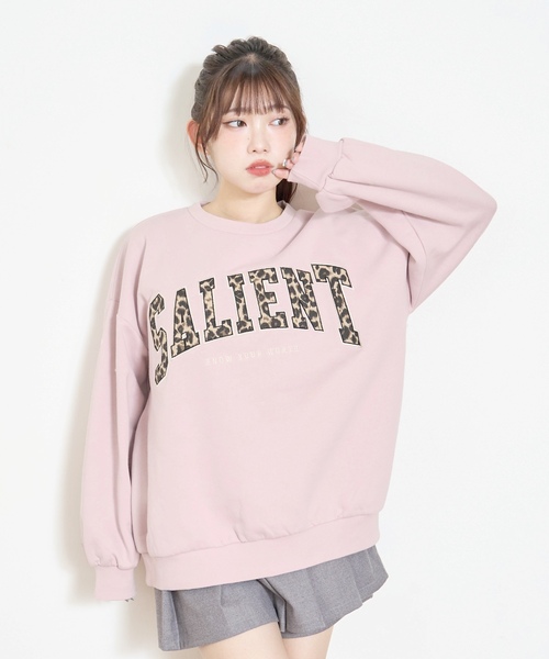 LOVETOXIC（ラブトキシック）の「【LTXC】【裏起毛】柄ロゴアップリケプルオーバー（スウェット・キッズ・ブラック/オフホワイト/ホワイト系その他/ピンク・L:160cm/M:150cm/S:140cm/130cm）」の12枚目の写真