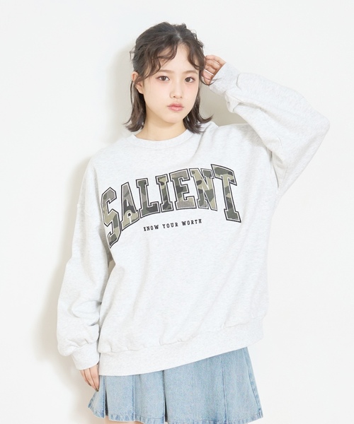 LOVETOXIC（ラブトキシック）の「【LTXC】【裏起毛】柄ロゴアップリケプルオーバー（スウェット・キッズ・ブラック/オフホワイト/ホワイト系その他/ピンク・L:160cm/M:150cm/S:140cm/130cm）」の13枚目の写真