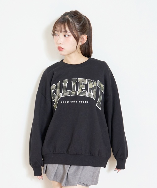 LOVETOXIC（ラブトキシック）の「【LTXC】【裏起毛】柄ロゴアップリケプルオーバー（スウェット・キッズ・ブラック/オフホワイト/ホワイト系その他/ピンク・L:160cm/M:150cm/S:140cm/130cm）」の16枚目の写真