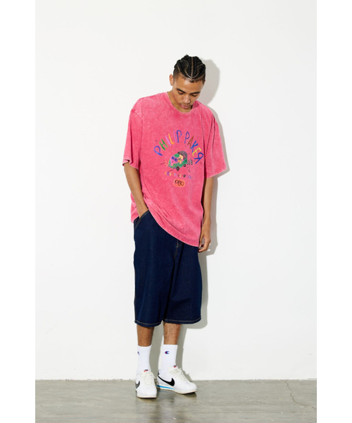 PHILIPPAKER（フィリップペイカー）の「BMCミニバスクレヨン半袖Tシャツピグメントビンテージピンク（Tシャツ/カットソー・メンズ・その他・LARGE/X-LARGE/MEDIUM）」の4枚目の写真