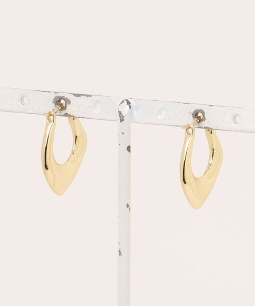 Burner（バーナー）の「【Sonu jewelry（ソヌジュエリー）】立体メタルラインフープピアス son-pierce-16-6【RBTS】（ピアス（両耳用）・レディース・シルバー/ゴールド・FREE）」の11枚目の写真