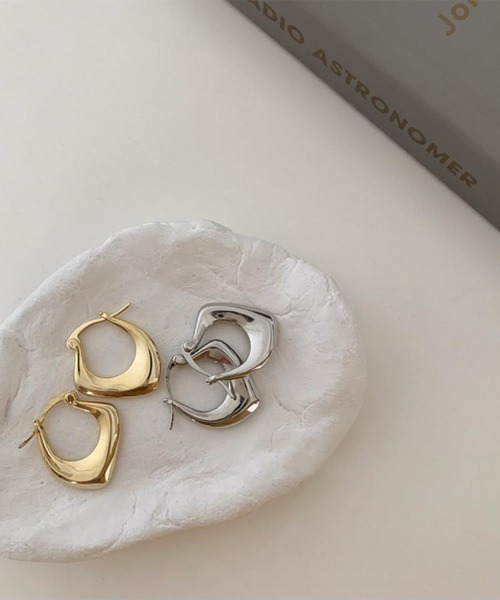 Burner（バーナー）の「【Sonu jewelry（ソヌジュエリー）】立体メタルラインフープピアス son-pierce-16-6【RBTS】（ピアス（両耳用）・レディース・シルバー/ゴールド・FREE）」の9枚目の写真