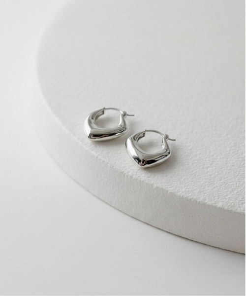 Burner（バーナー）の「【Sonu jewelry（ソヌジュエリー）】立体メタルラインフープピアス son-pierce-16-6【RBTS】（ピアス（両耳用）・レディース・シルバー/ゴールド・FREE）」の6枚目の写真