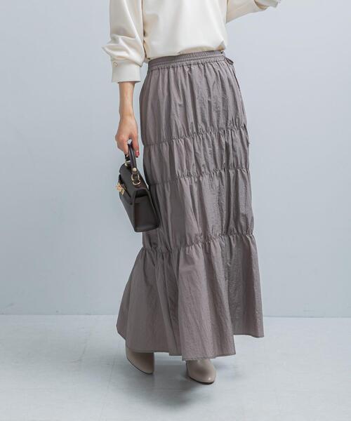 アーバンリサーチ ロッソ（URBAN RESEARCH ROSSO）/ブライトシャーリングスカート セール】ブライトシャーリングスカート（スカート）｜URBAN RESEARCH