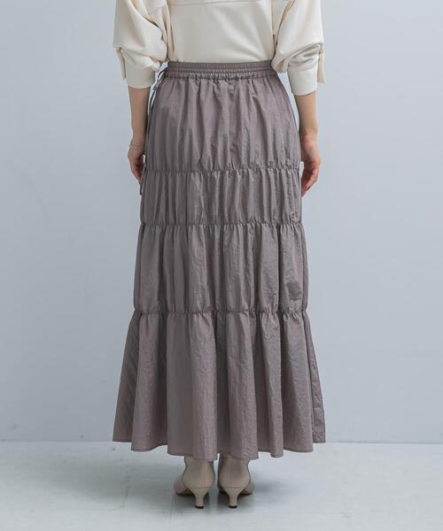 URBAN RESEARCH ROSSO WOMEN（アーバンリサーチ　ロッソ）の「ブライトシャーリングスカート（スカート・レディース・グレー/ブラック・FREE）」の5枚目の写真