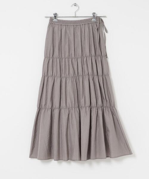 URBAN RESEARCH ROSSO WOMEN（アーバンリサーチ　ロッソ）の「ブライトシャーリングスカート（スカート・レディース・グレー/ブラック・FREE）」の7枚目の写真