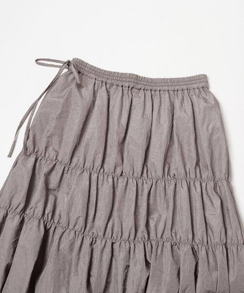 URBAN RESEARCH ROSSO WOMEN（アーバンリサーチ　ロッソ）の「ブライトシャーリングスカート（スカート・レディース・グレー/ブラック・FREE）」の8枚目の写真