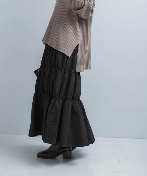 URBAN RESEARCH ROSSO WOMEN（アーバンリサーチ　ロッソ）の「ブライトシャーリングスカート（スカート・レディース・グレー/ブラック・FREE）」の12枚目の写真