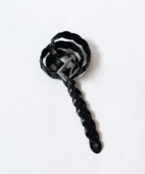 cii（シー）の「BRAID LEATHER BELT / ブレイドレザーベルト（ベルト・メンズ・ブラウン/ブラック・FREE）」の10枚目の写真
