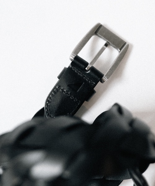 cii（シー）の「BRAID LEATHER BELT / ブレイドレザーベルト（ベルト・メンズ・ブラウン/ブラック・FREE）」の14枚目の写真