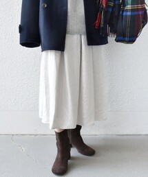 SHIPS | 〈手洗い可能〉シャイニー フレア スカート(スカート)